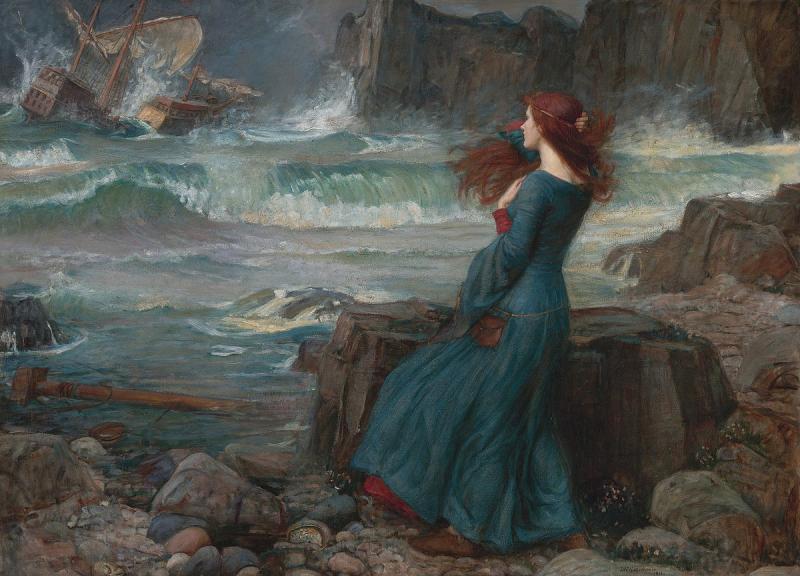 Miranda, The Tempest, John William Waterhouse